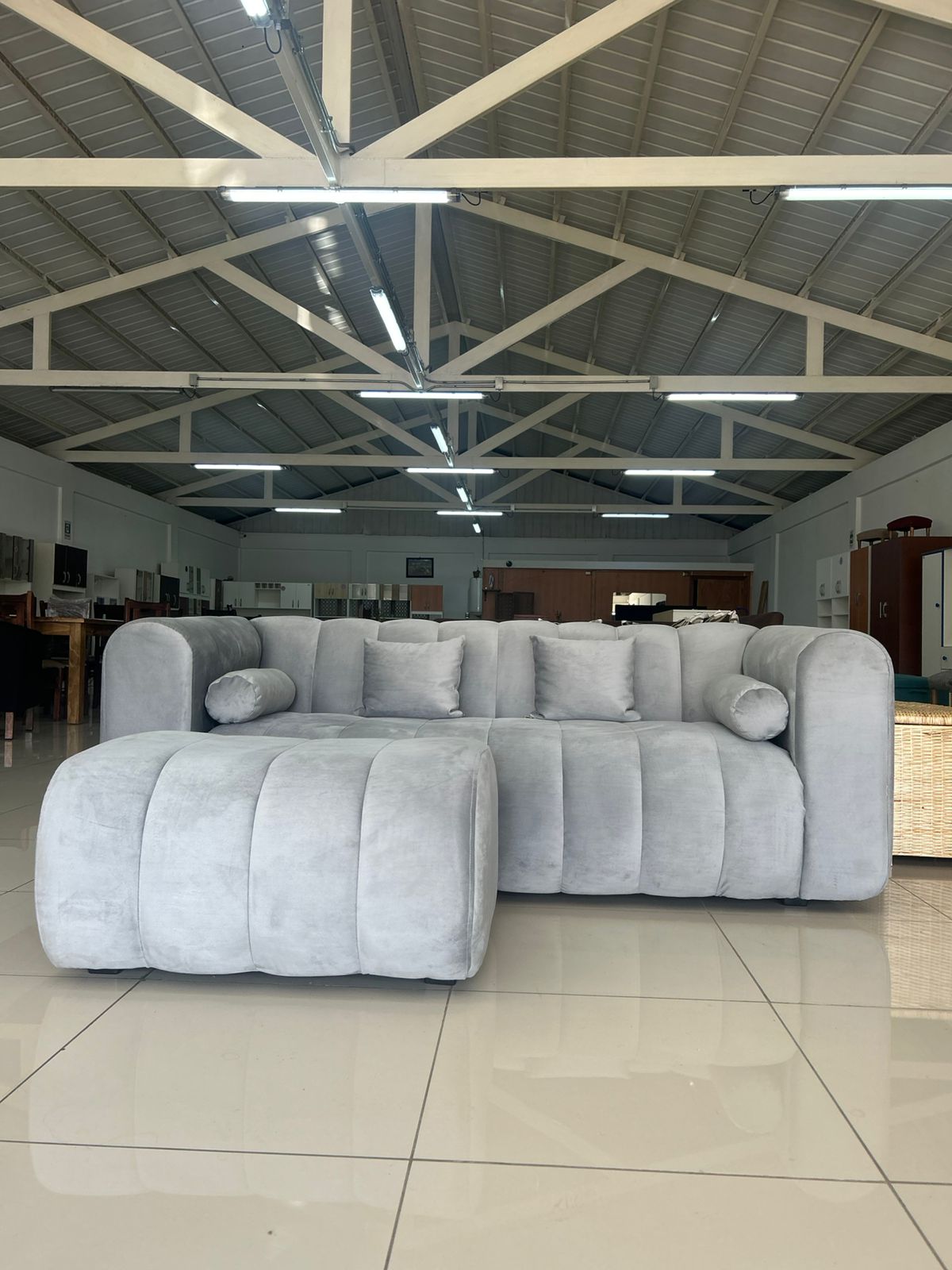 sofa + pouf